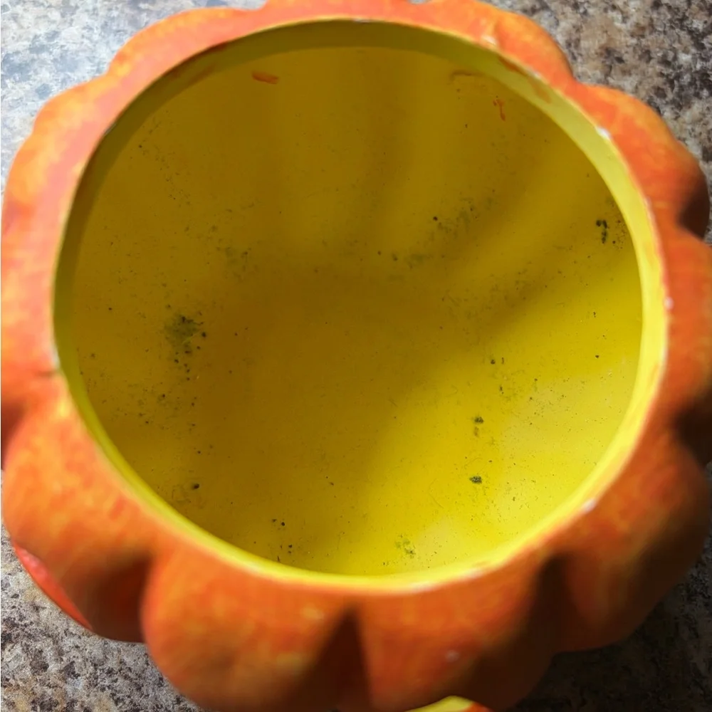 Orange Pumpkin Ceramic - Picture 3 of 4